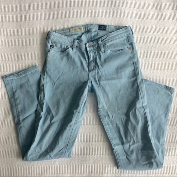 AG Adriano Goldschmied Denim - Baby Blue AG Stevie Ankle Slim Straight Jean, 25